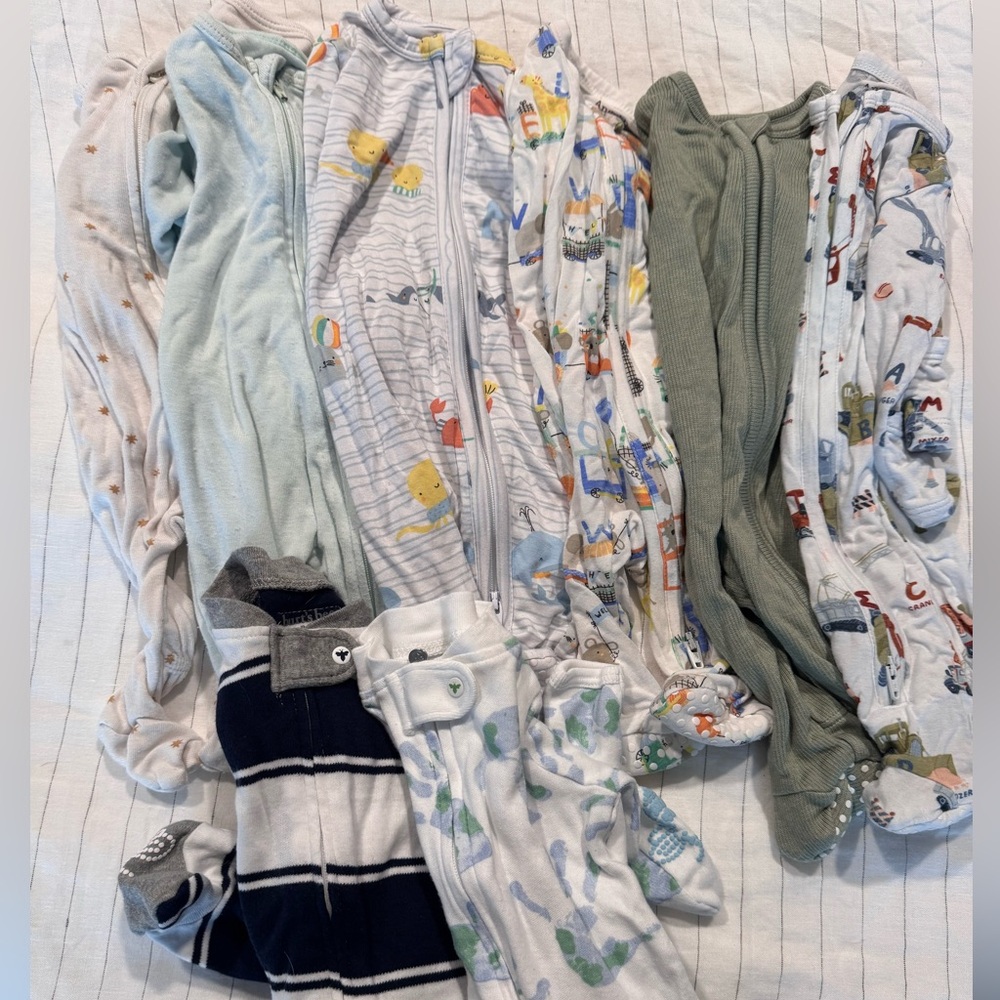 Baby boy newborn sleeper bundle